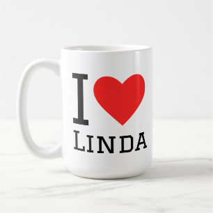 Caneca De Café Eu amo Linda