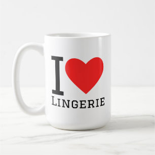 Caneca De Café Eu amo lingerie