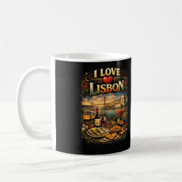 Caneca De Café Eu Amo Lisboa