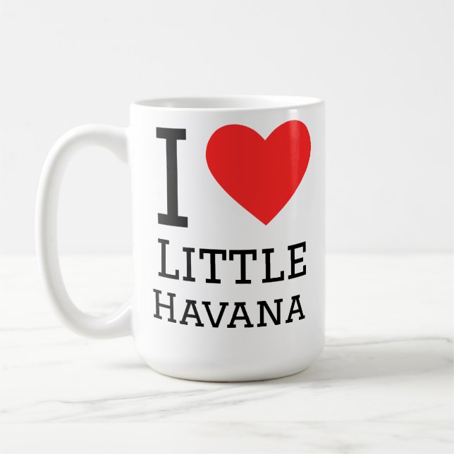 Caneca De Café Eu amo Little Havana  (Esquerda)
