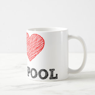 Caneca De Café Eu amo Liverpool