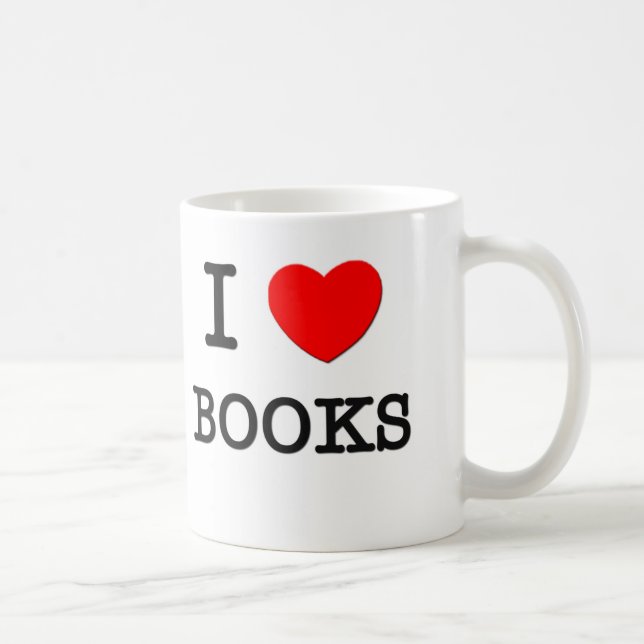 CANECA DE CAFÉ EU AMO LIVROS (Direita)