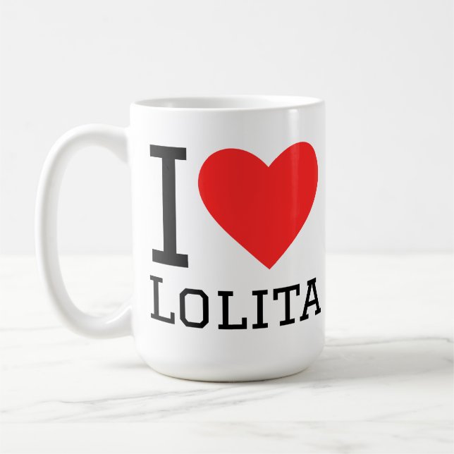 Caneca De Café Eu amo Lolita  (Esquerda)