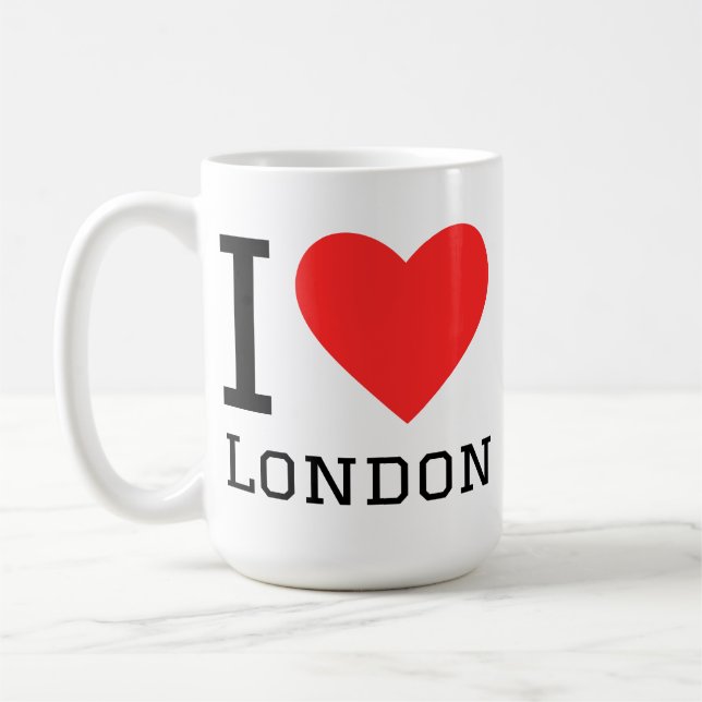 Caneca De Café Eu amo Londres  (Esquerda)