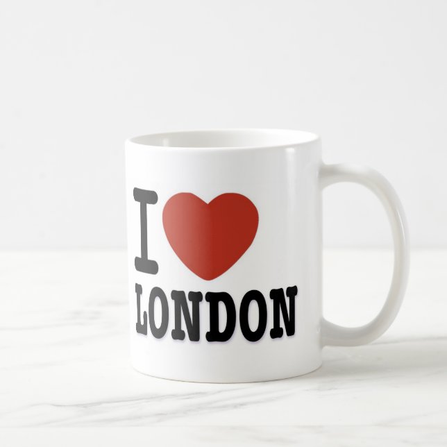 CANECA DE CAFÉ EU AMO LONDRES (Direita)