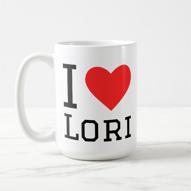 Caneca De Café Eu amo Lori (Esquerda)