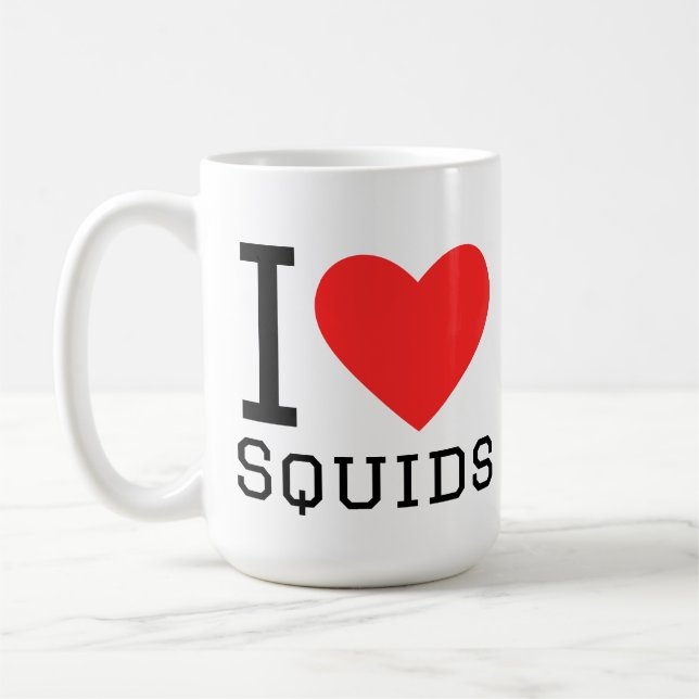 Caneca De Café Eu amo lulas (Esquerda)