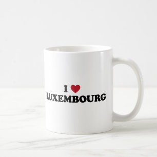 Caneca De Café Eu amo Luxembourg