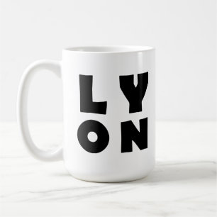 Caneca De Café Eu amo Lyon France