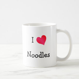 Caneca De Café Eu amo macarronetes