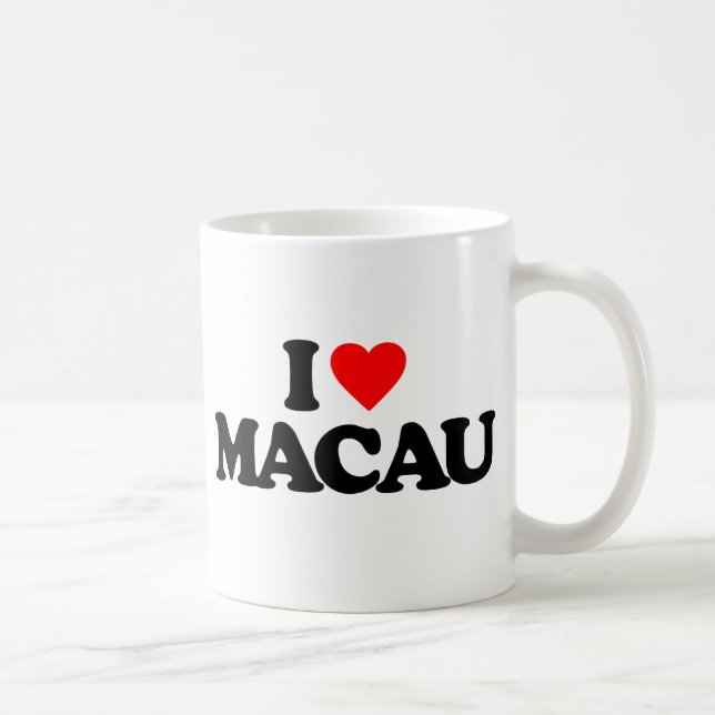 CANECA DE CAFÉ EU AMO MACAU (Direita)
