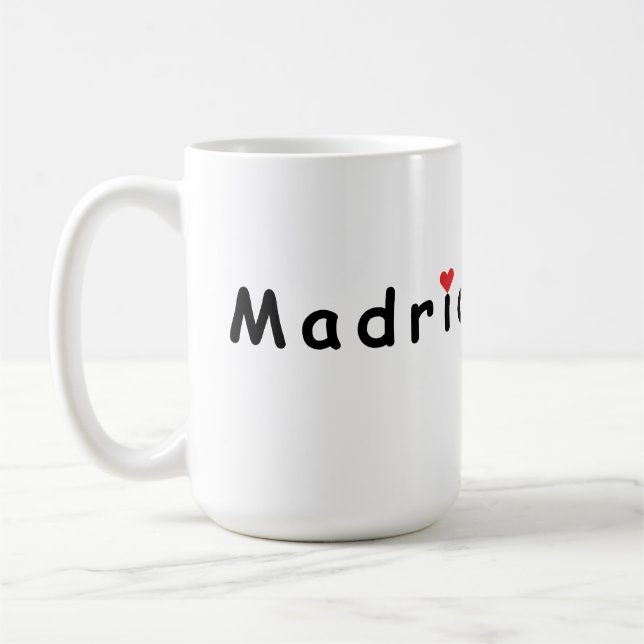 Caneca De Café Eu amo Madrid (Esquerda)