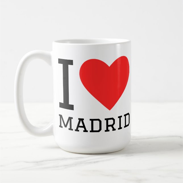 Caneca De Café Eu amo Madrid (Esquerda)