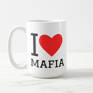 Caneca De Café Eu amo máfia