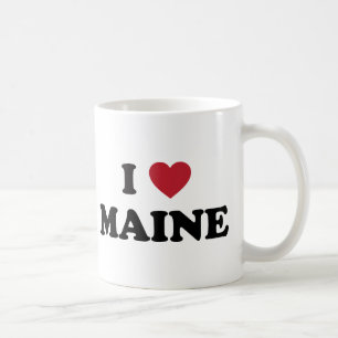 Caneca De Café Eu amo Maine