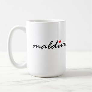 Caneca De Café Eu amo Maldivas