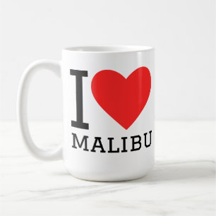 Caneca De Café Eu amo malibu 