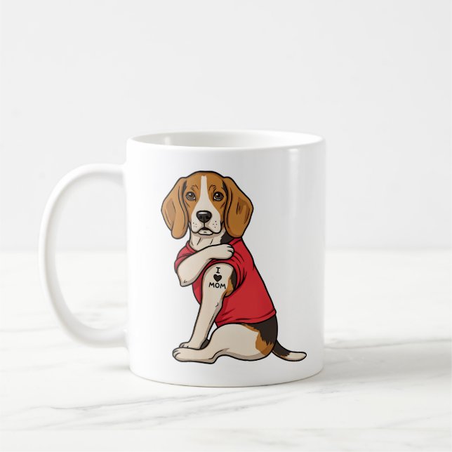 Caneca De Café Eu amo mamãe (Esquerda)