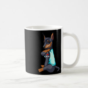 Caneca De Café Eu Amo Mamãe Tatuagem Miniatura Pinscher Mamãe Cac