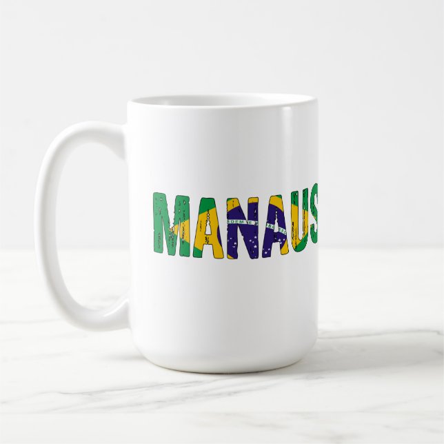 Caneca De Café Eu amo Manaus (Esquerda)