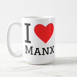 Caneca De Café Eu amo Manx