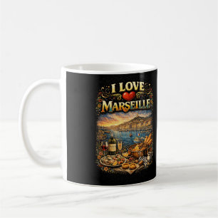 Caneca De Café Eu amo Marselha