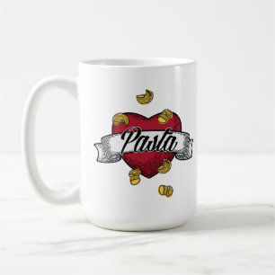 Caneca De Café Eu Amo Massas