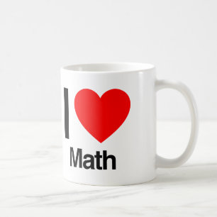 Caneca De Café eu amo matemática