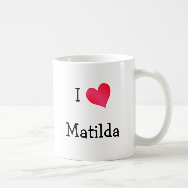 Caneca De Café Eu Amo Matilda (Direita)