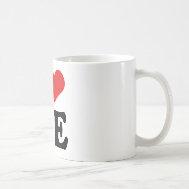 Caneca De Café Eu amo-me (Direita)
