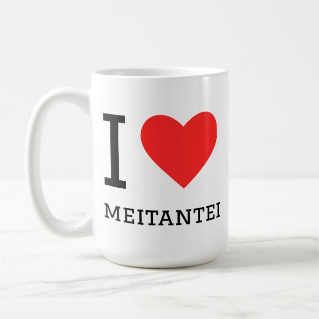Caneca De Café Eu amo meitantei  (Esquerda)