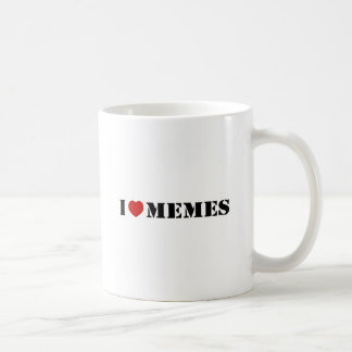 Caneca De Café Eu amo Memes