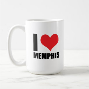 Caneca De Café Eu amo Memphis