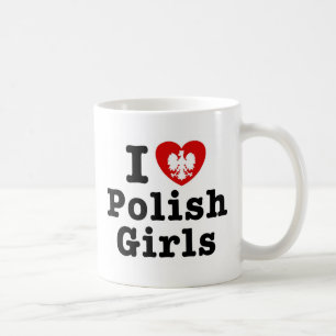 Caneca De Café Eu amo meninas polonesas