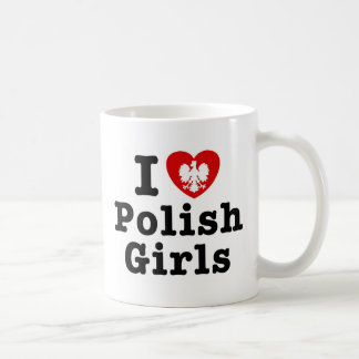 Caneca De Café Eu Amo Meninas Poloneses