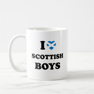 Caneca De Café Eu Amo Meninos Escoceses