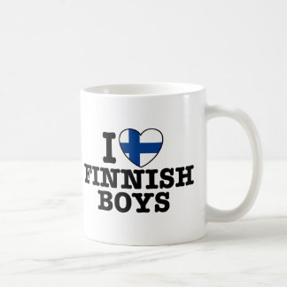 Caneca De Café Eu Amo Meninos Finlandeses