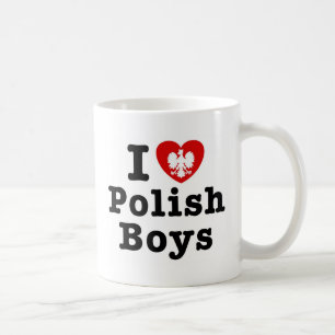 Caneca De Café Eu amo meninos poloneses