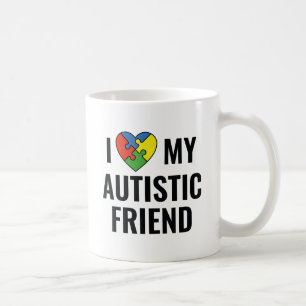 Caneca De Café Eu Amo Meu Amigo Autista