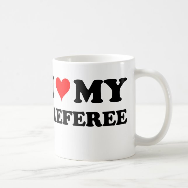 Caneca De Café Eu amo meu árbitro (Direita)