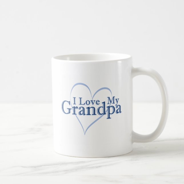 Caneca De Café Eu Amo Meu Avô (Direita)