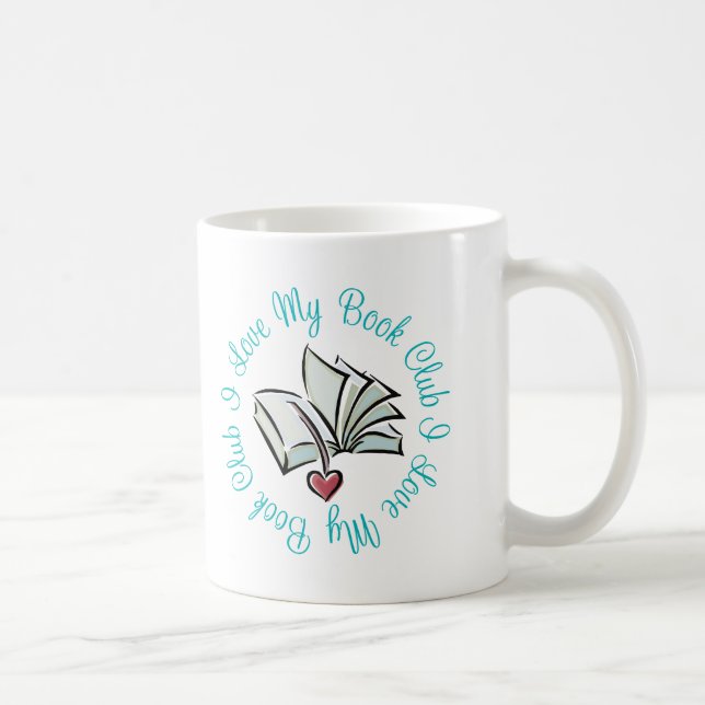 Caneca De Café Eu amo meu Bookclub (Direita)