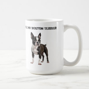 Caneca De Café Eu Amo Meu Boston Terrier