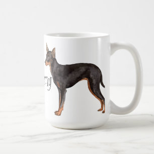 Caneca De Café Eu amo meu brinquedo Manchester Terrier
