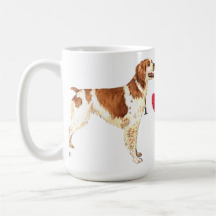 Caneca De Café Eu amo meu Brittany