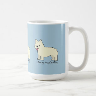 Caneca De Café Eu amo meu Bulldog Francês