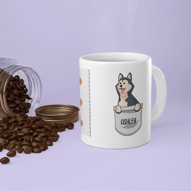 Caneca De Café Eu Amo Meu Cachorro Irmão Maldito Pet Brilhando Co (Criador carregado)