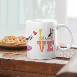 Caneca De Café Eu Amo Meu Cachorro Irmão Maldito Pet Brilhando Co