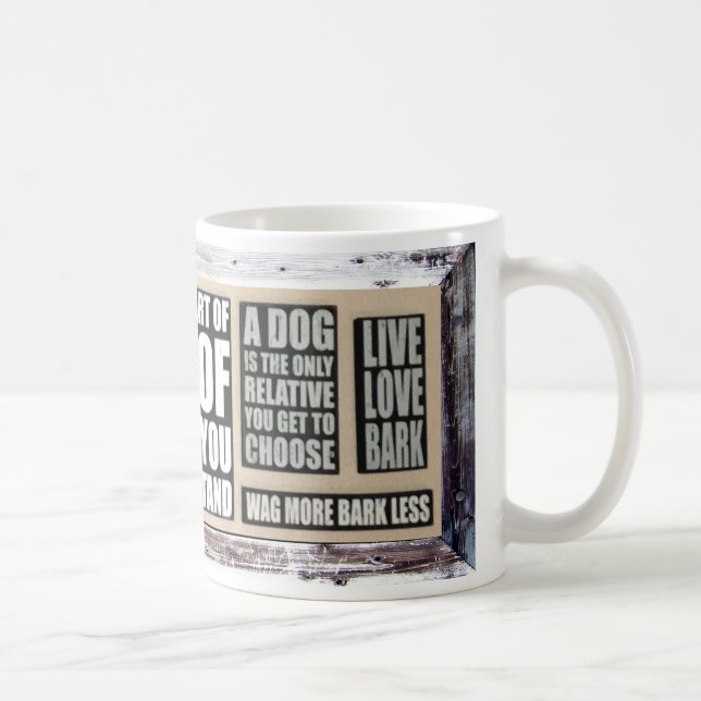 Caneca De Café Eu amo meu cão (Direita)