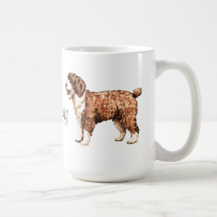 Caneca De Café Eu amo meu cão de água espanhol